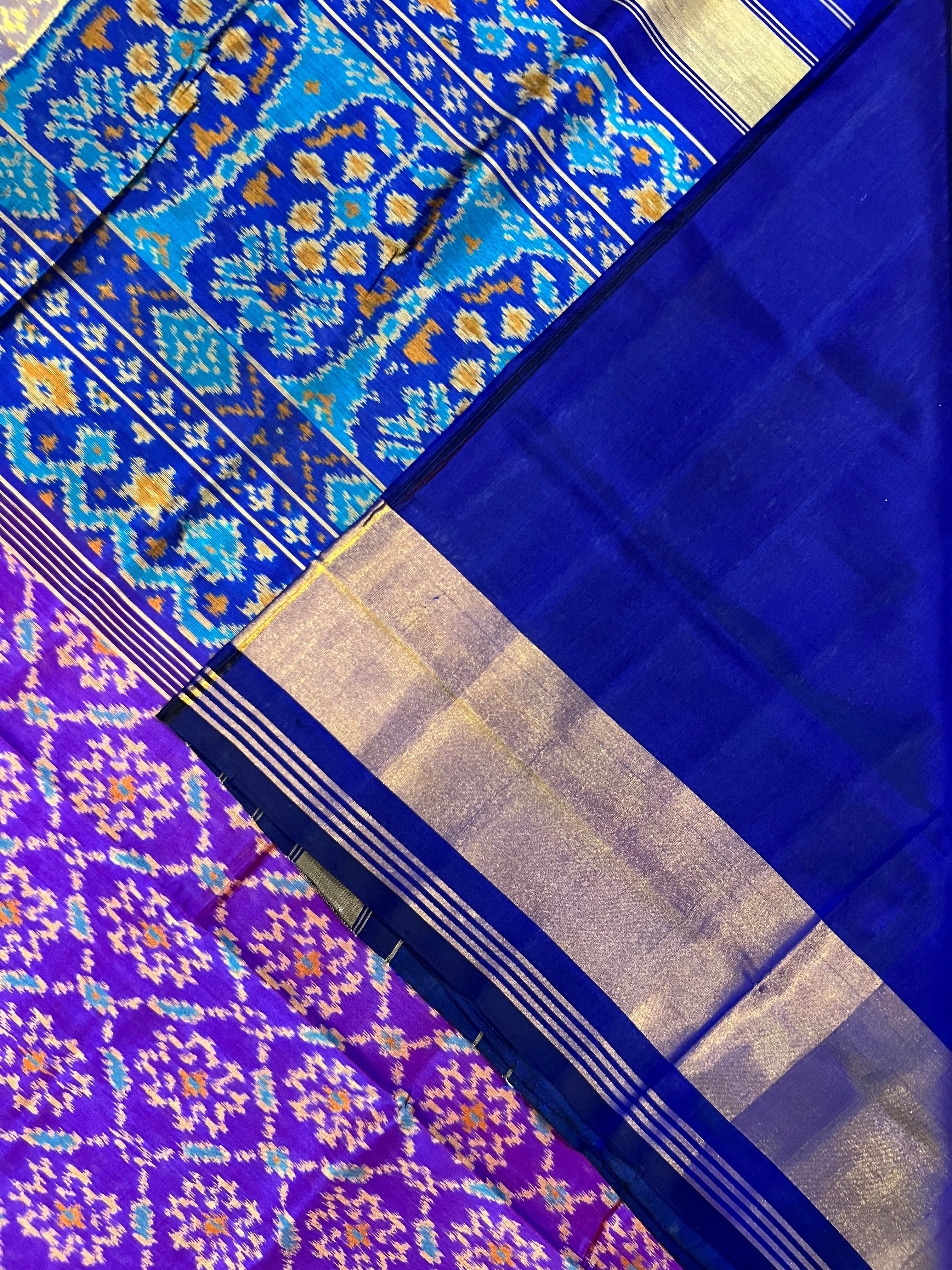 Fancy Design Handwoven Patola Silk Saree