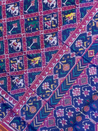 Typical Narikunj Design Handwoven Patola Silk Saree