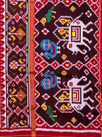 Twill Weaving Handwoven Patola Silk Saree