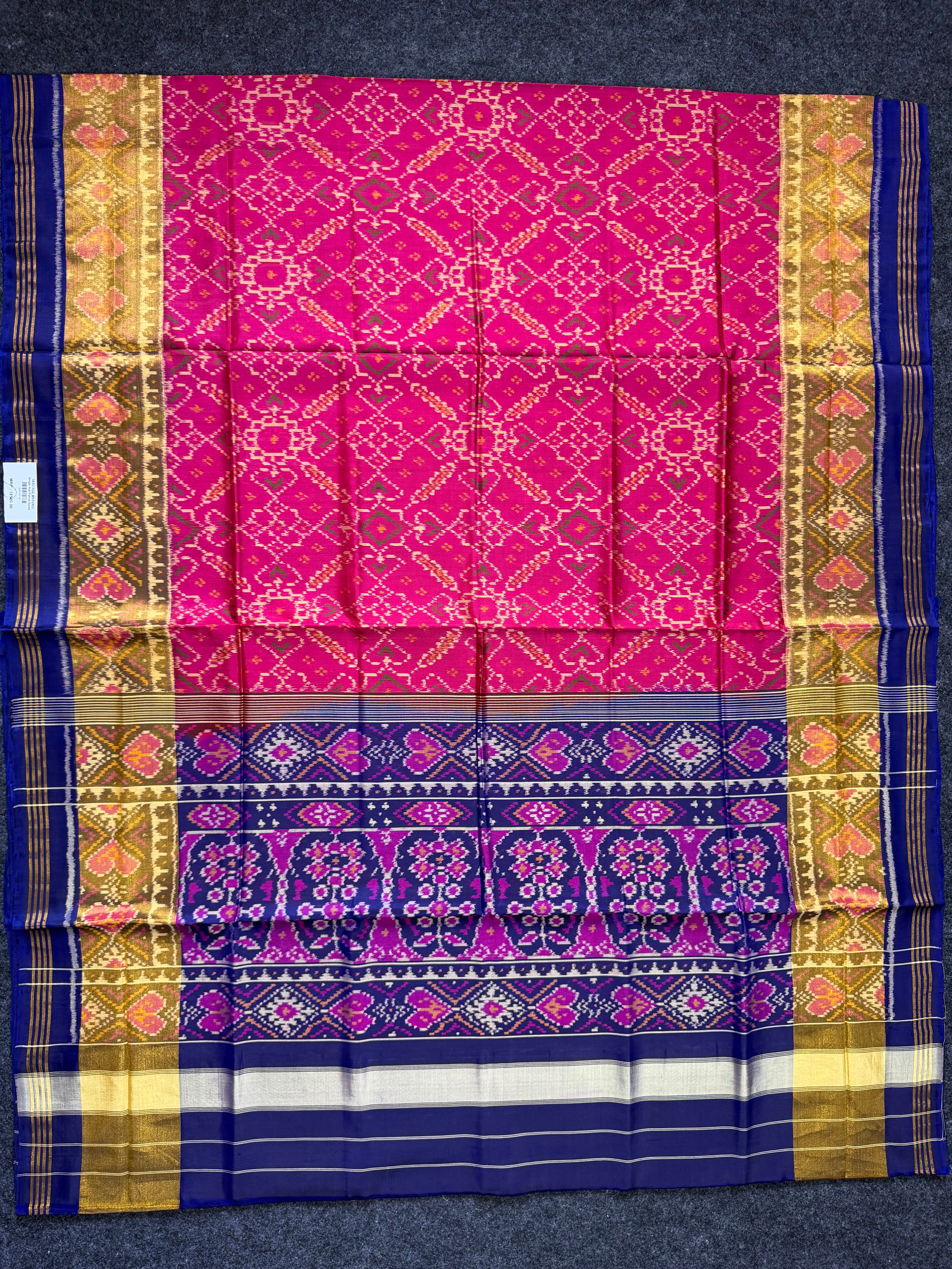 Handwoven Patola Silk Saree Secondary image