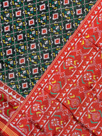 ButtonFul Traditional Design Handwoven Patola Silk Saree