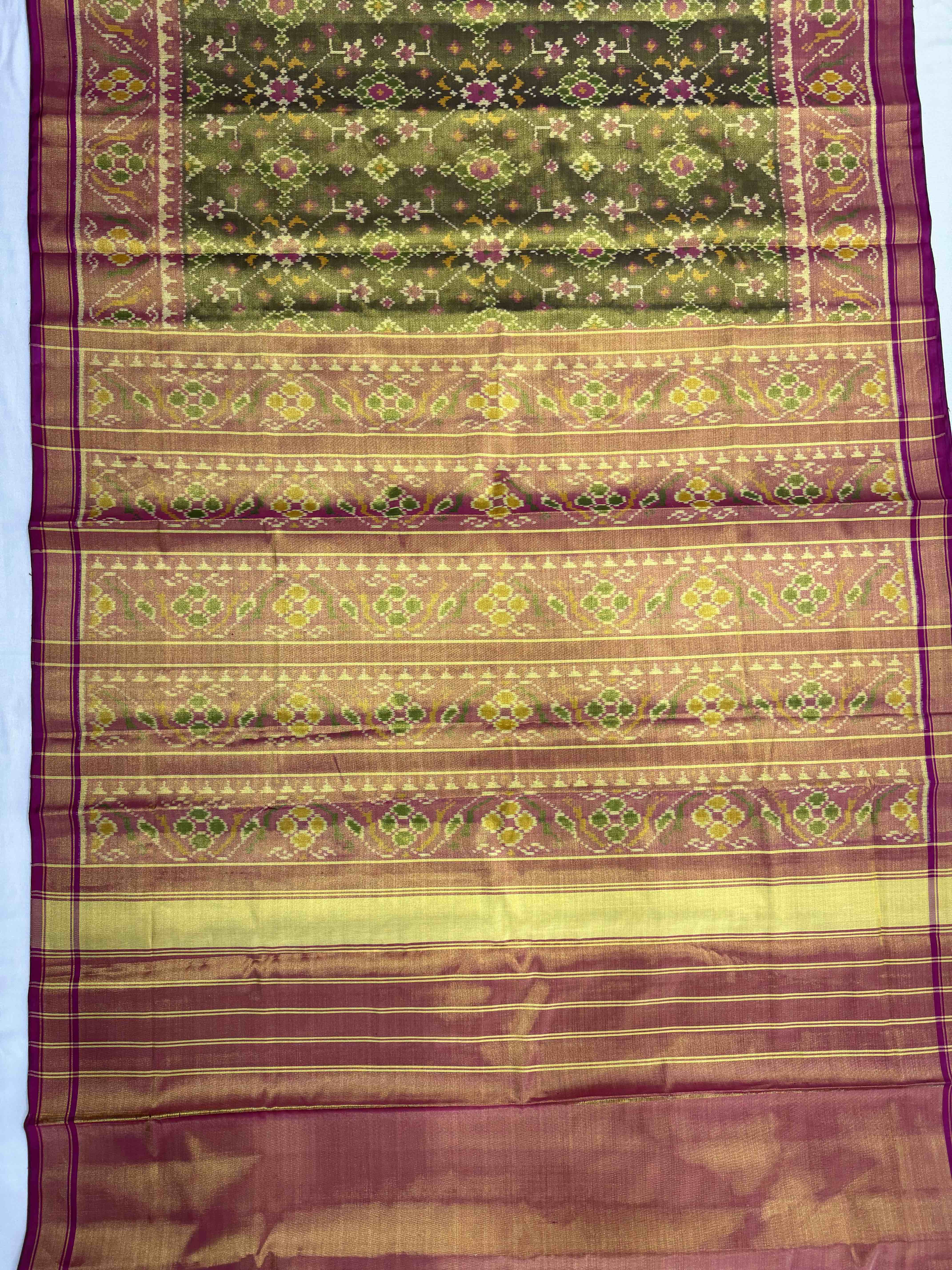 Tissue Double Zari Patola Saree Secondary image