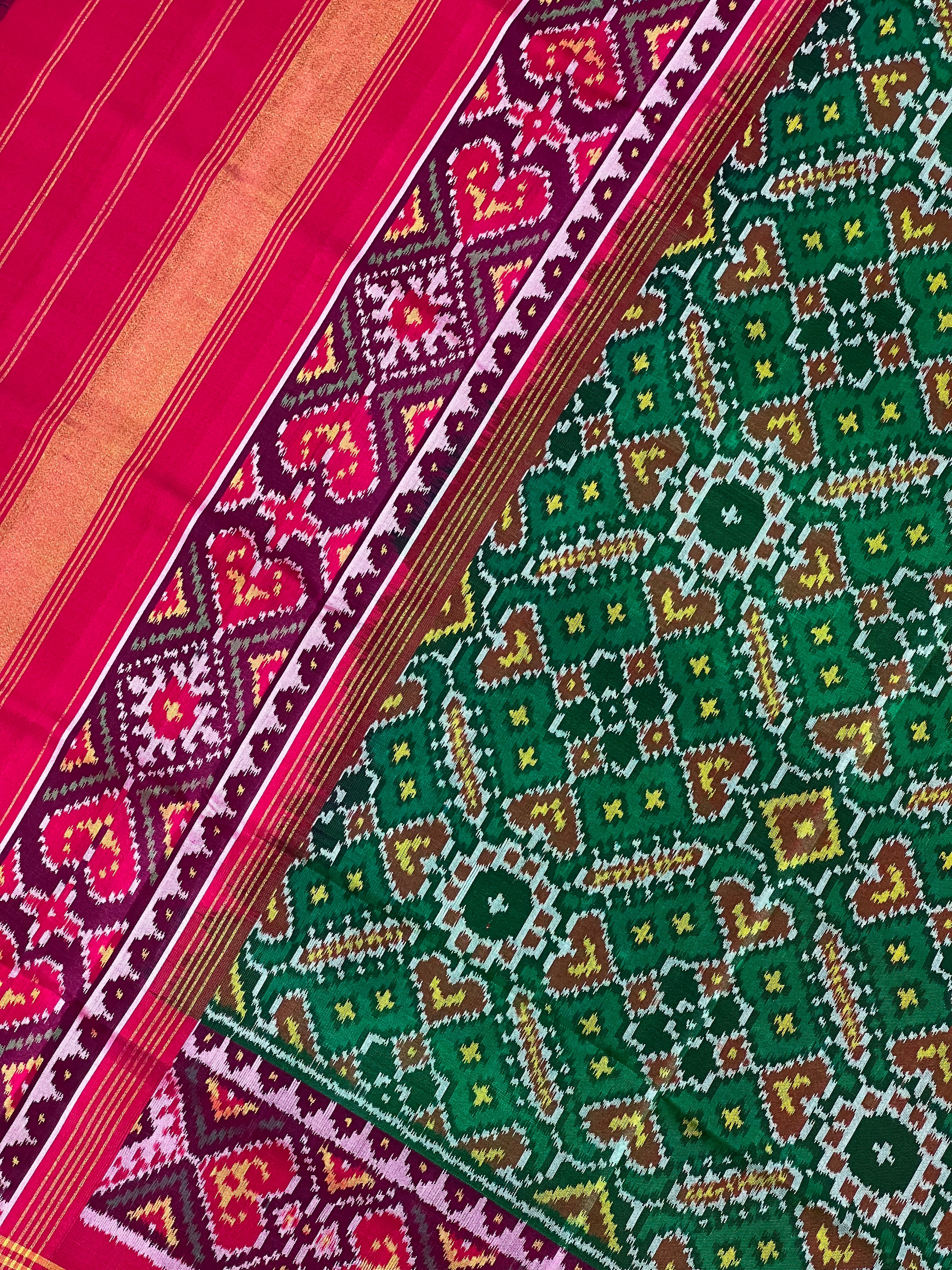 Manekchowk Traditional Design Handwoven Patola Dupatta Secondary image