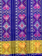 Pan-Chanda Traditional Design Handwoven Patola Silk Saree