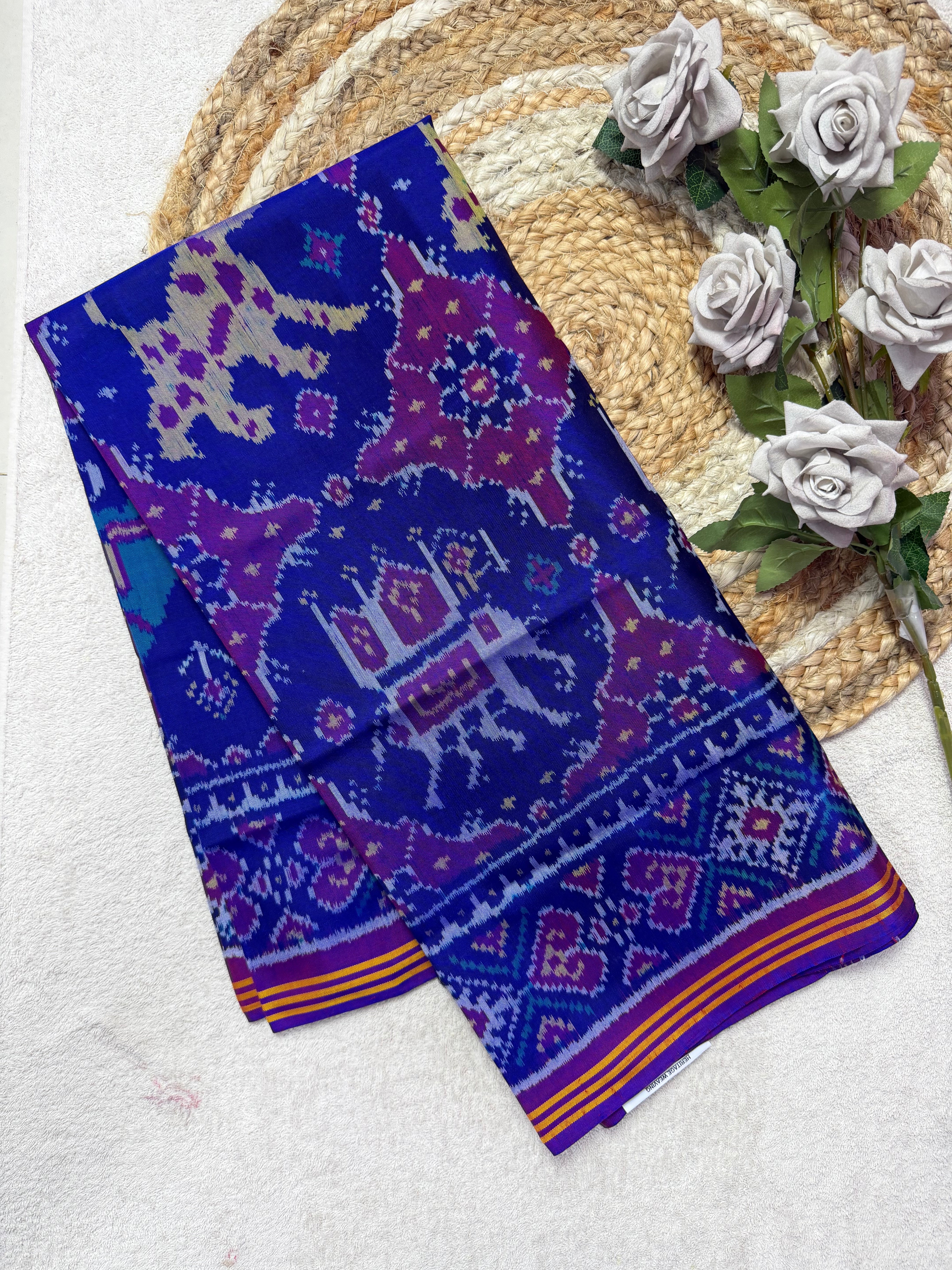 Big Motifs Design Handwoven Patola Dupatta Main image