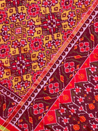 Navratna Traditional Design Handwoven Patola Silk Saree
