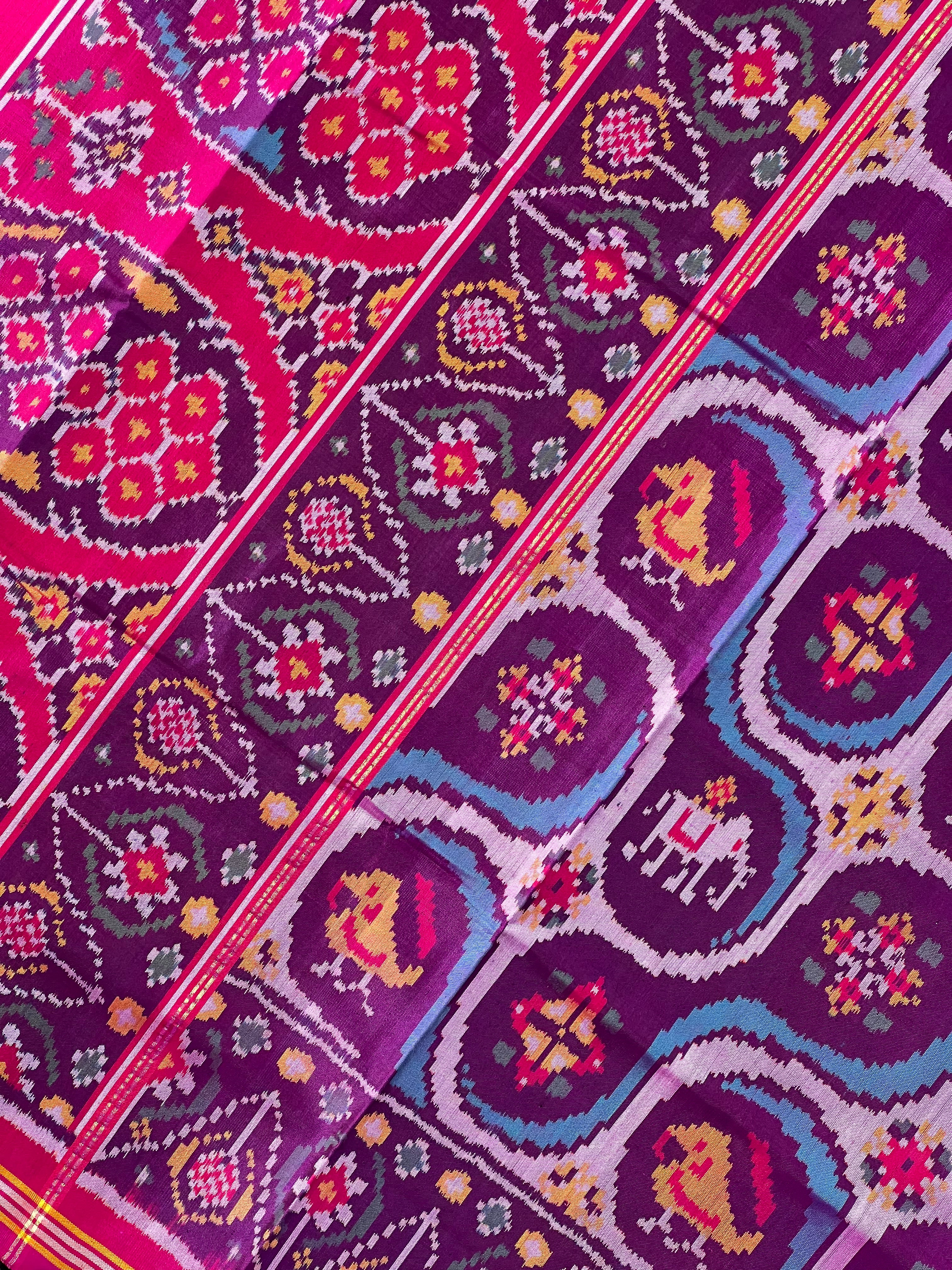 Exclusive Motif Design Handwoven Patola Silk Saree