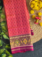 Daliyabhat Traditional Design Handwoven Patola Silk Saree