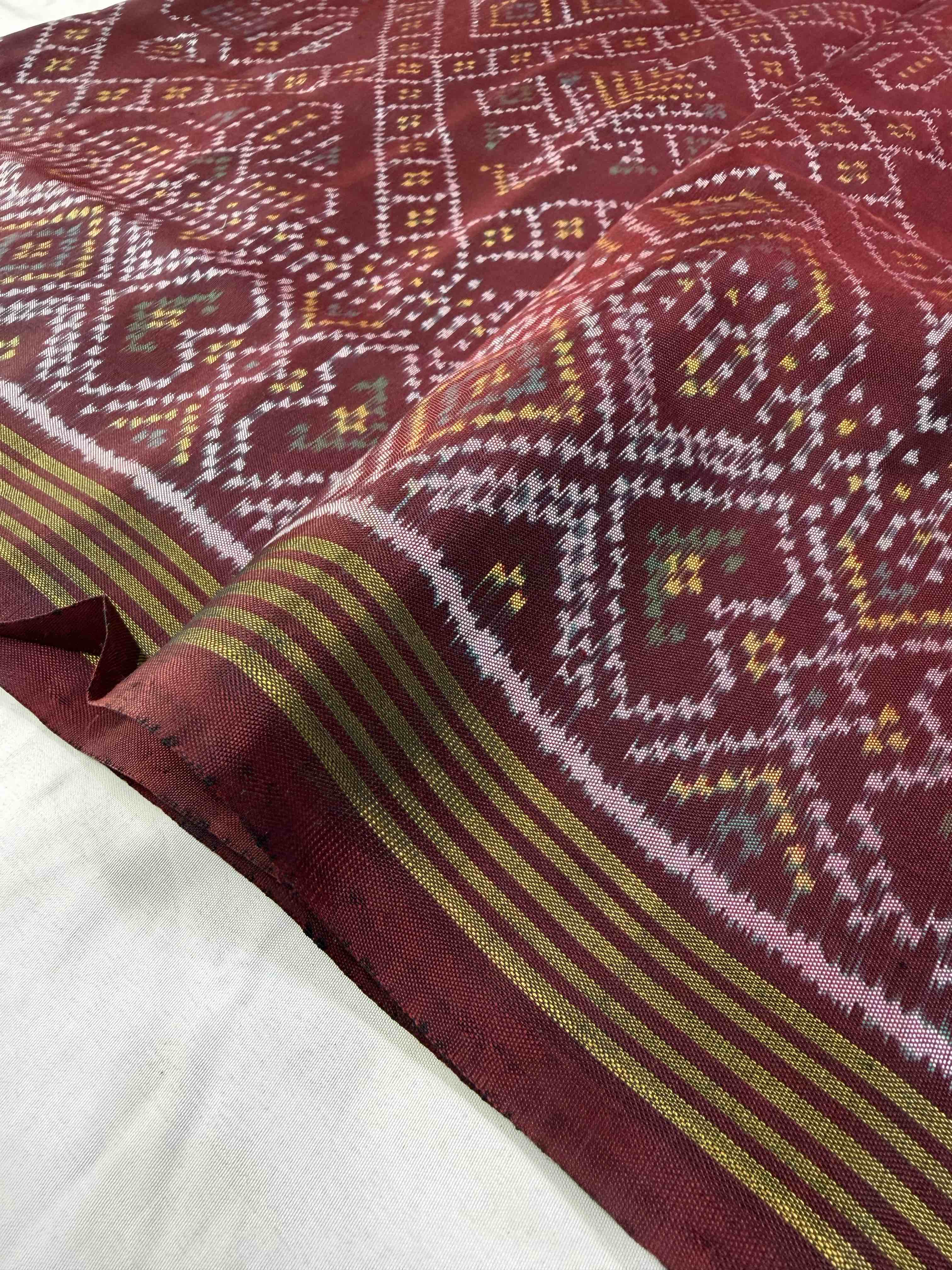 Bandhej Traditional Design Handwoven Patola Silk Saree
