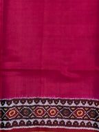 Pink Gala Border With Designer Blouse Handwoven Patola Silk Saree