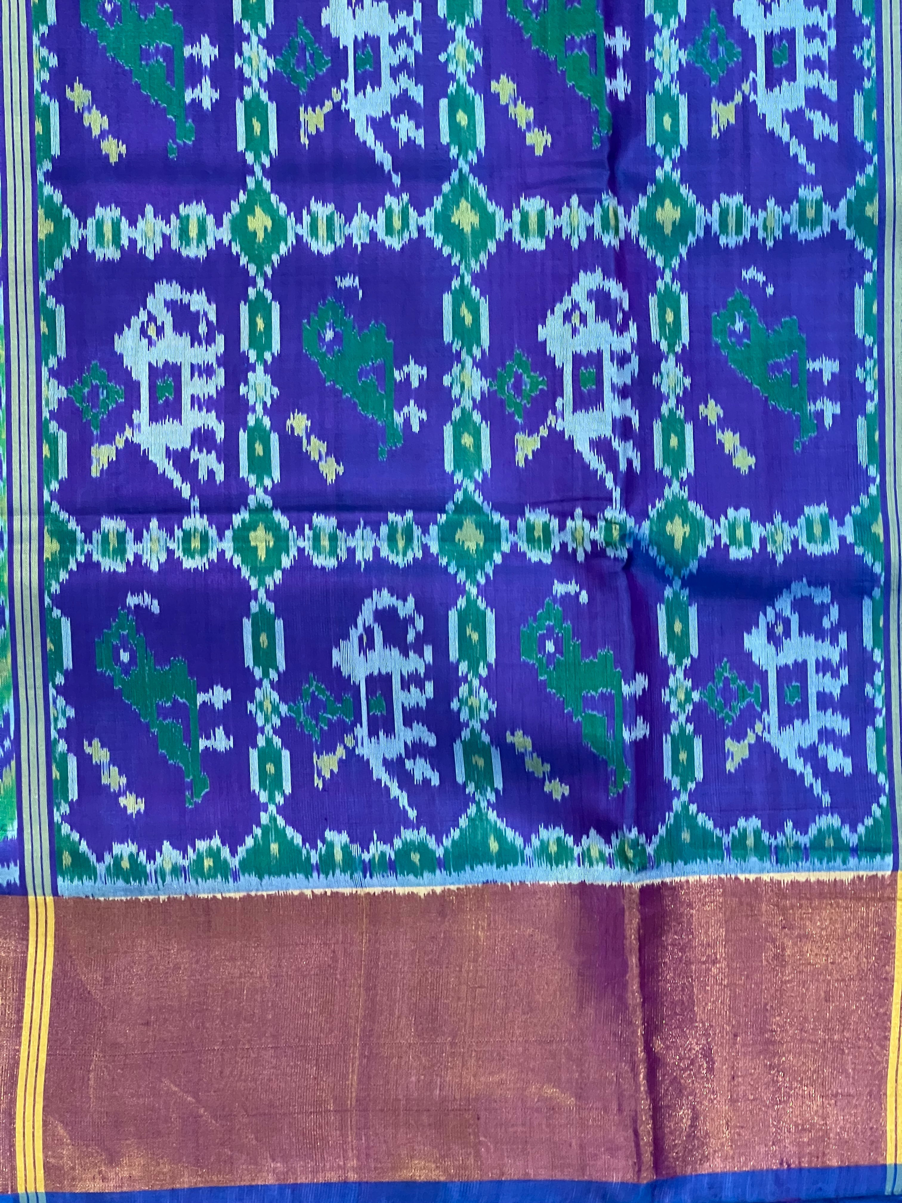 Skirt Border Design Handwoven Patola Silk Saree