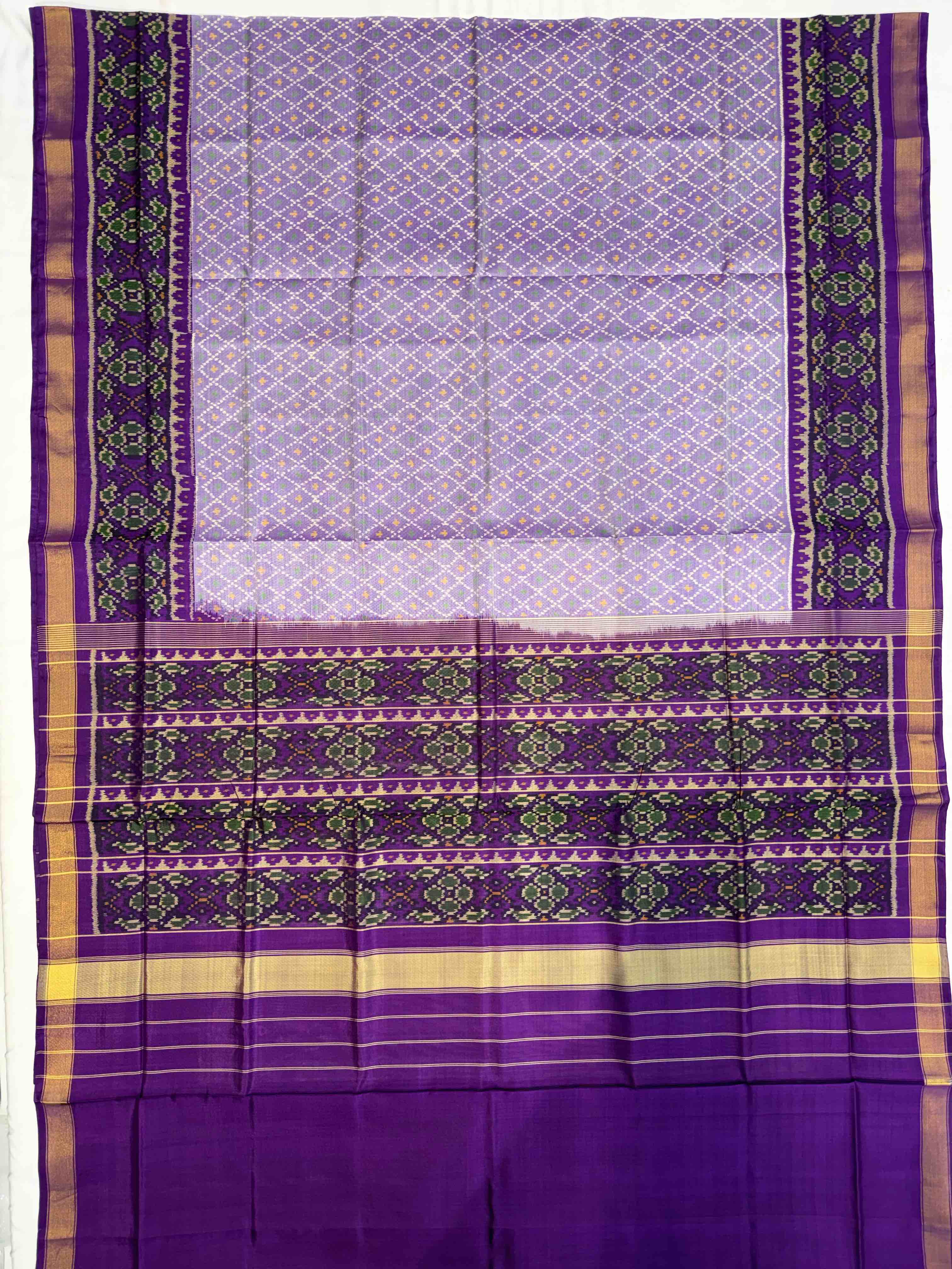 Buttonful Traditional Design Handwoven Patola Silk Saree