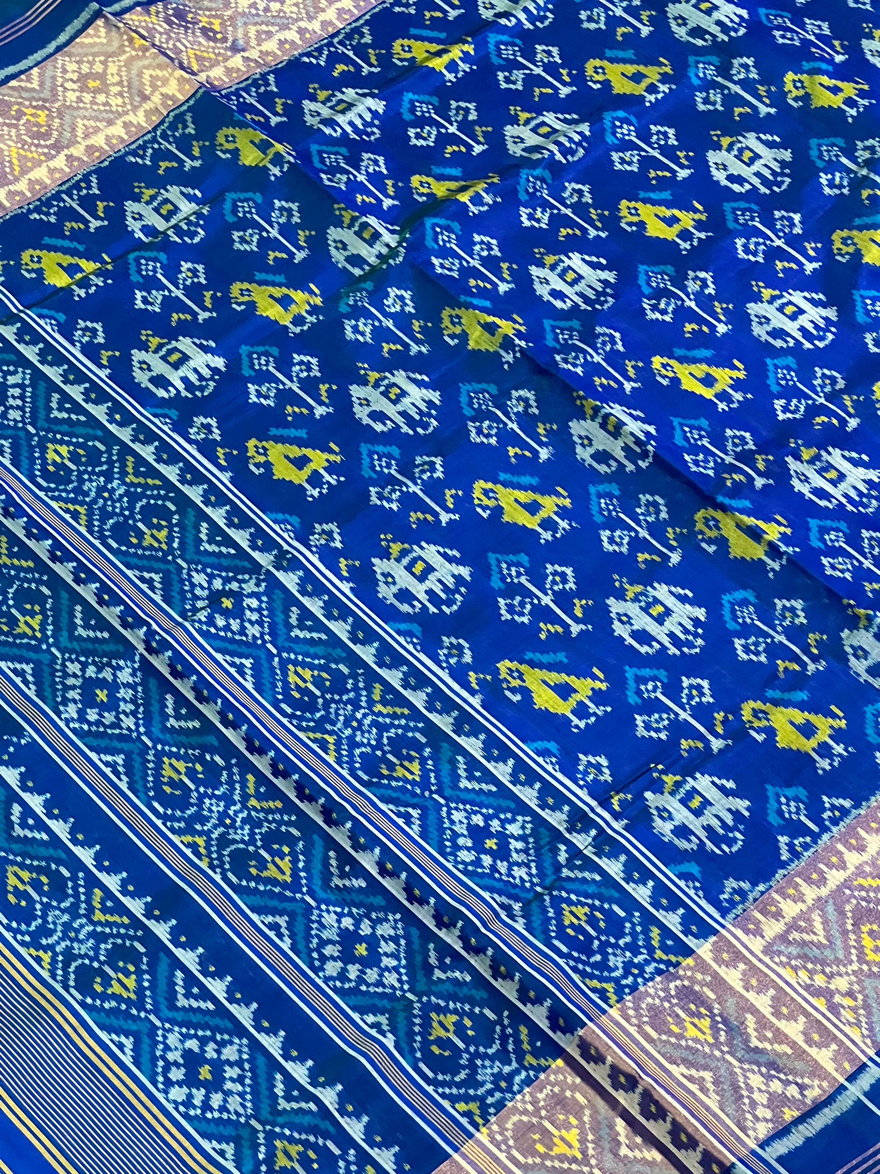 Traditional Design Handwoven Patola Silk Saree