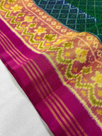 Button-ful Design Handwoven Patola Silk Saree