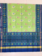 Elephant-Parrot Design Handwoven Patola Silk Saree