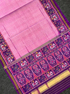 Laheriya Design Handwoven Patola Silk Saree
