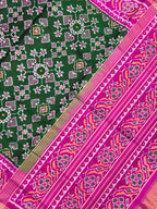 Navratna Manekchowk Design Handwoven Patola Silk Saree