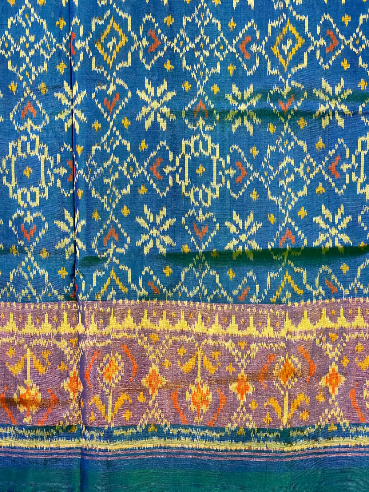 Fusion Design Handwoven Patola Silk Saree