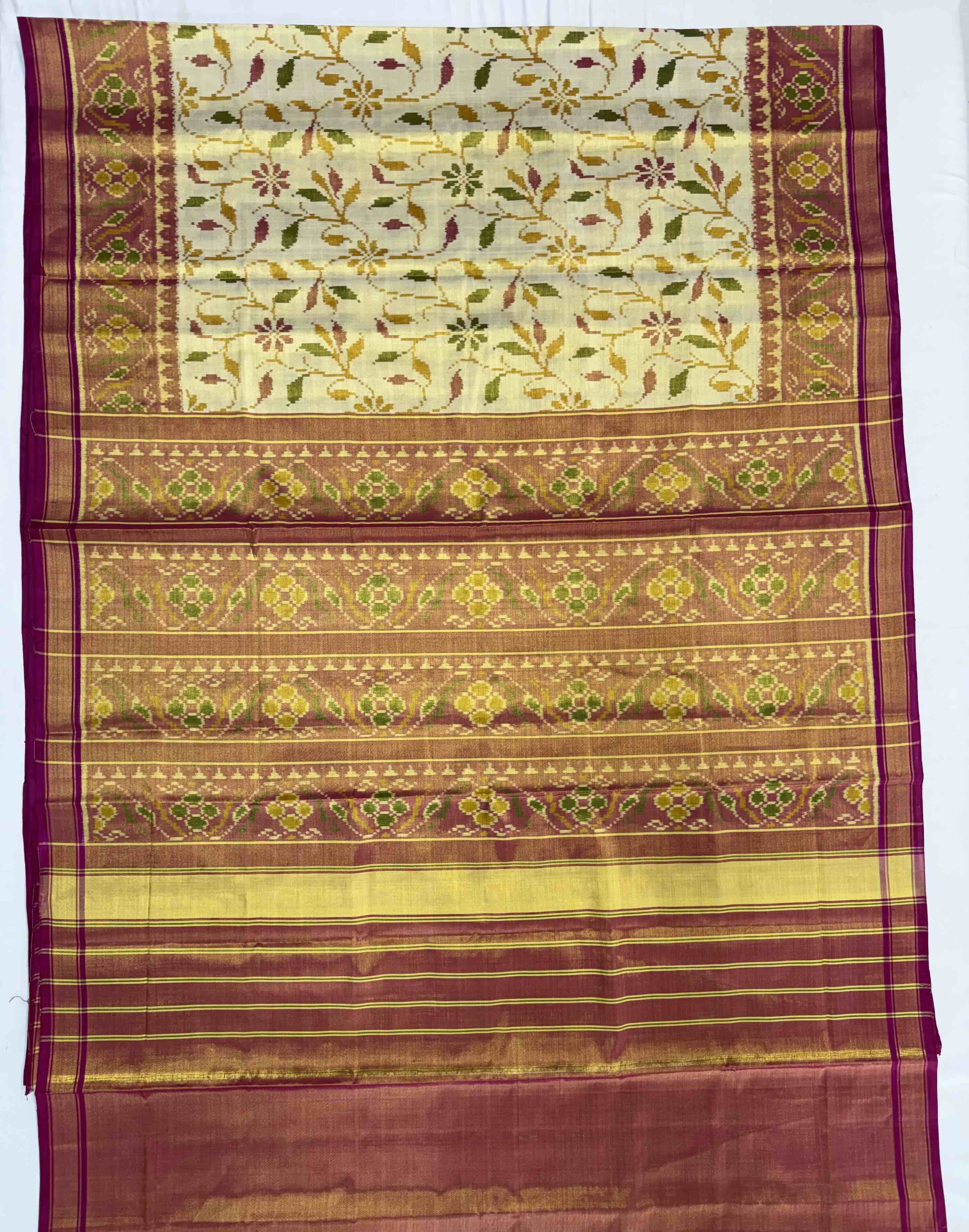 Tissue Double Zari Patola Saree Secondary image