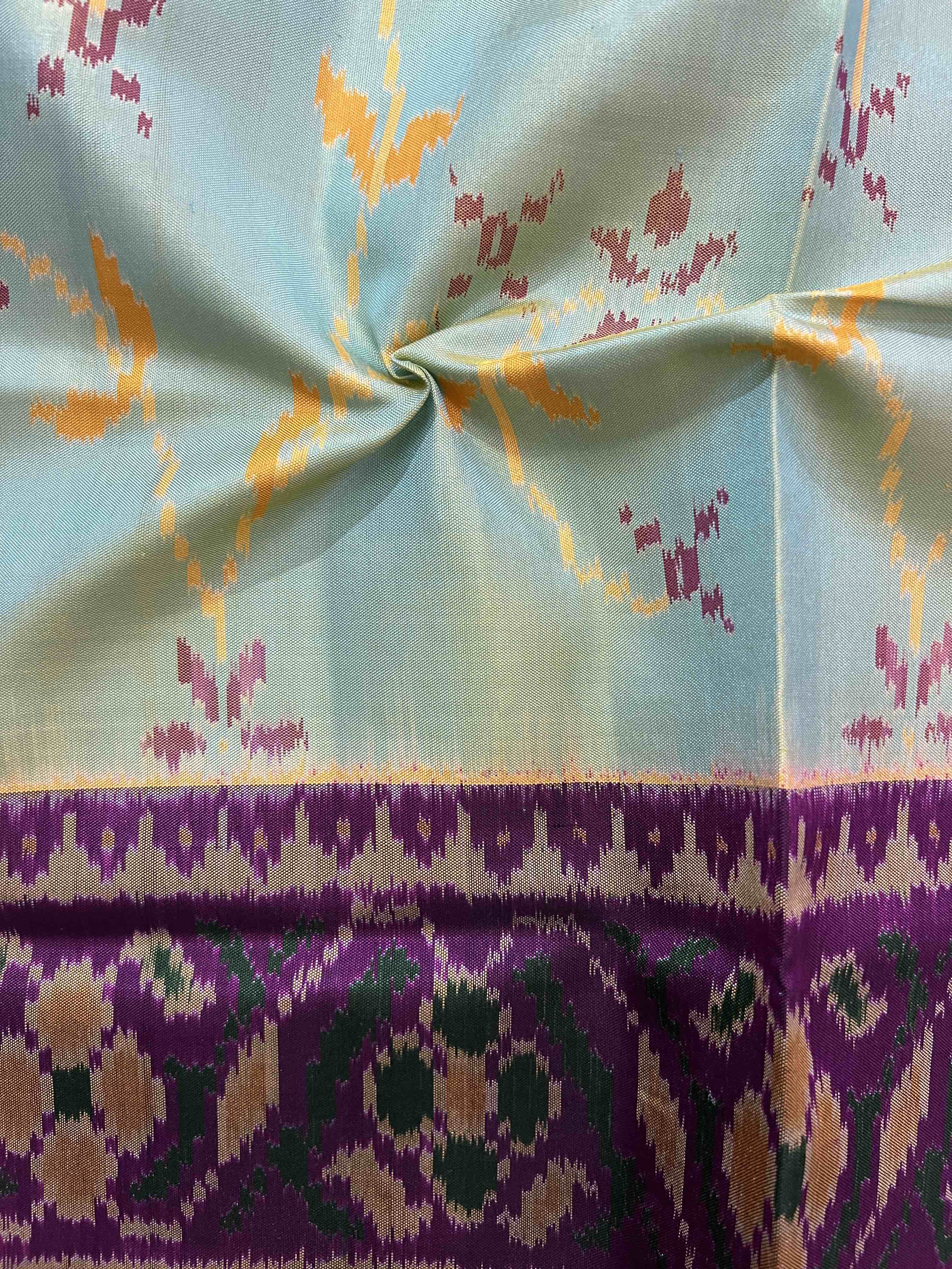 Fancy Design Handwoven Patola Silk Saree