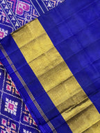 Pan-Chanda Traditional Design Handwoven Patola Silk Saree