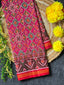 Pink Manekchowk Traditional Design Handwoven Patola Silk Saree
