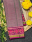 Plain Gala Border Handwoven Patola Silk Saree