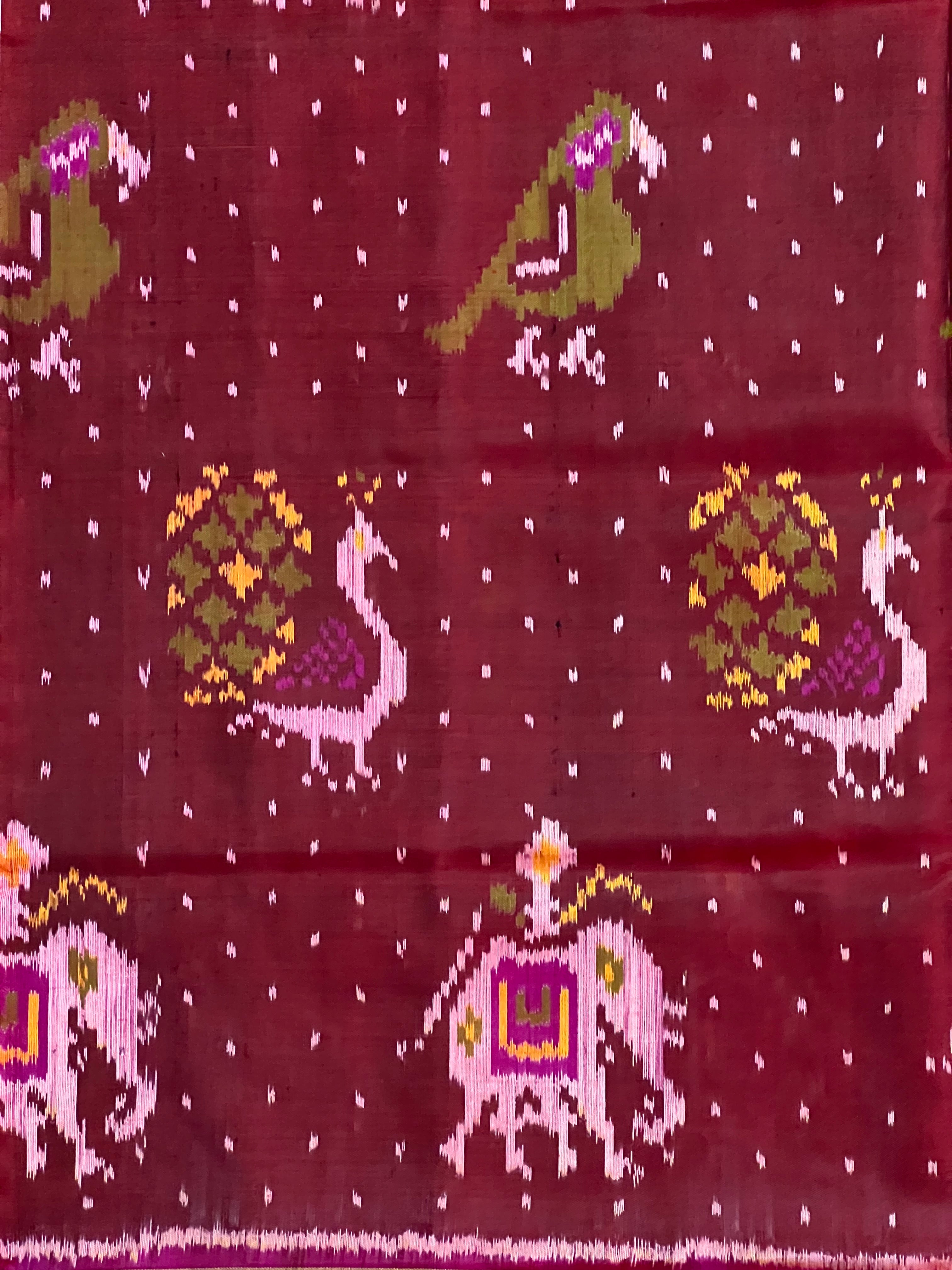 Motifs Design Handwoven Patola Silk Saree