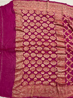 Georgette Bandhej Saree