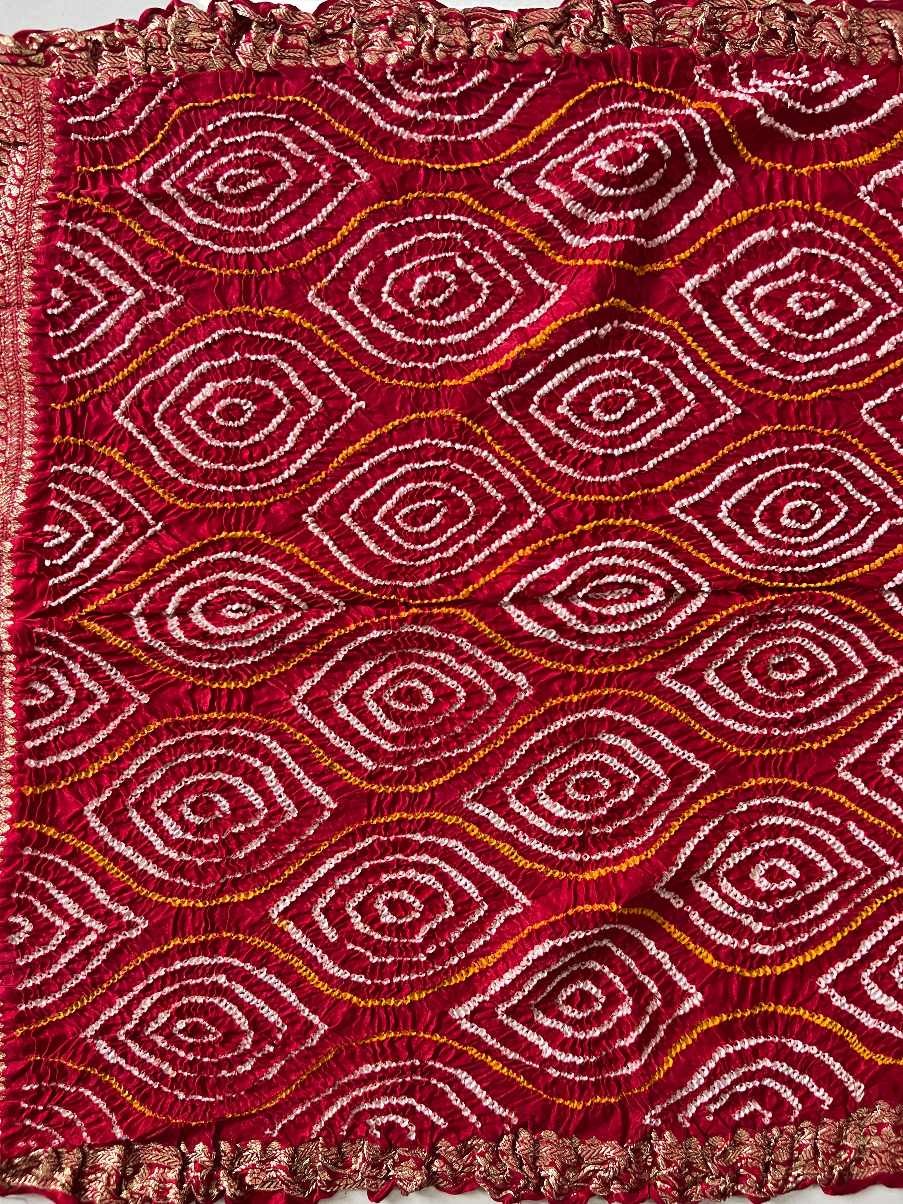 Gaji Silk Bandhej Saree