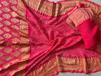 Georgette Heavy Rai Bandhej Saree