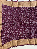 Georgette Heavy Rai Bandhej Saree