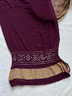 Georgette Heavy Rai Bandhej Saree