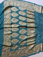 Georgette Heavy Rai Bandhej Saree
