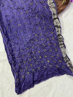 Gaji Silk Bandhej Saree