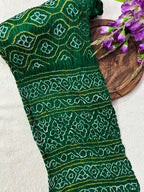 Gaji Silk Bandhej Saree