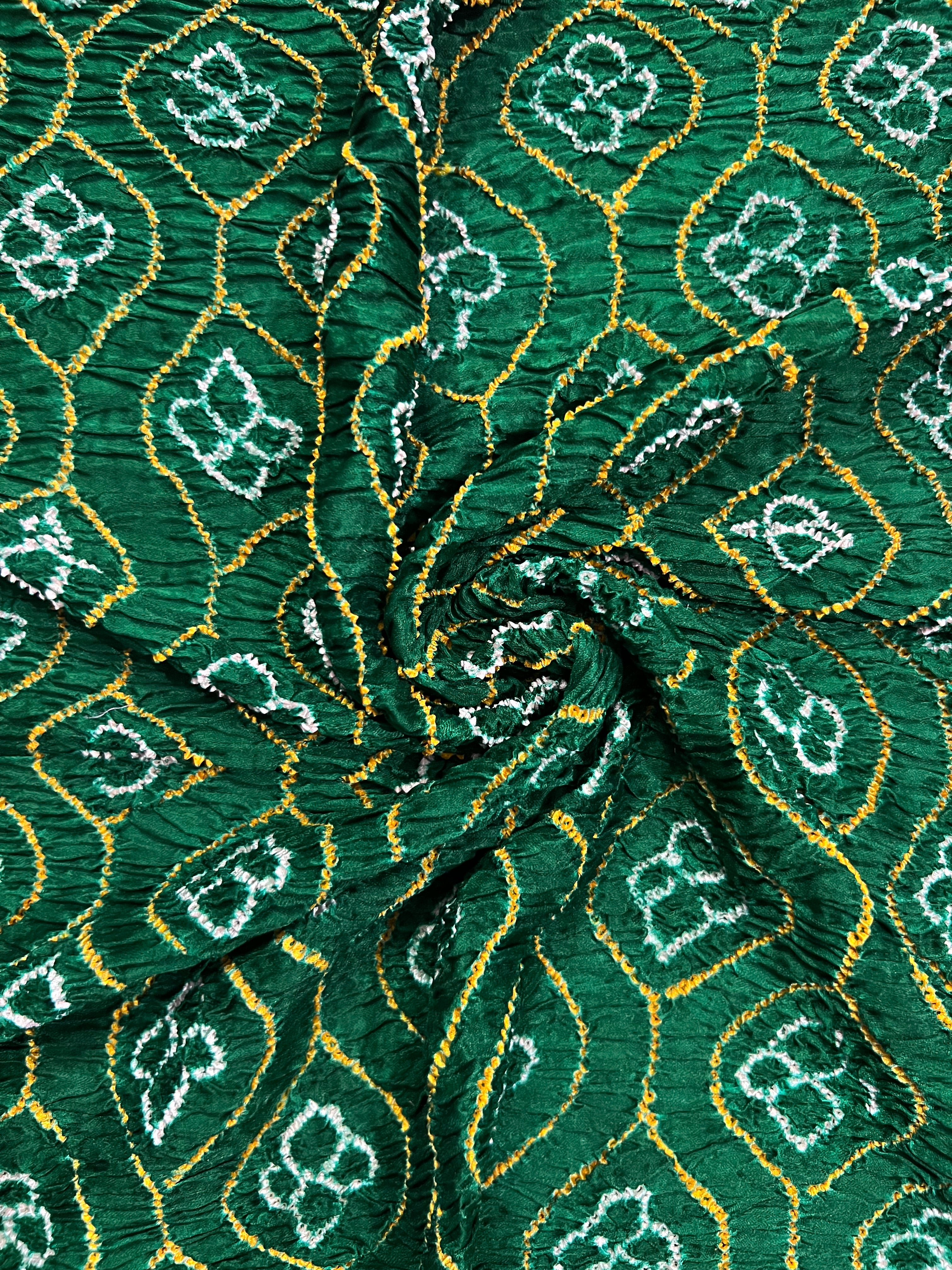 Gaji Silk Bandhej Saree