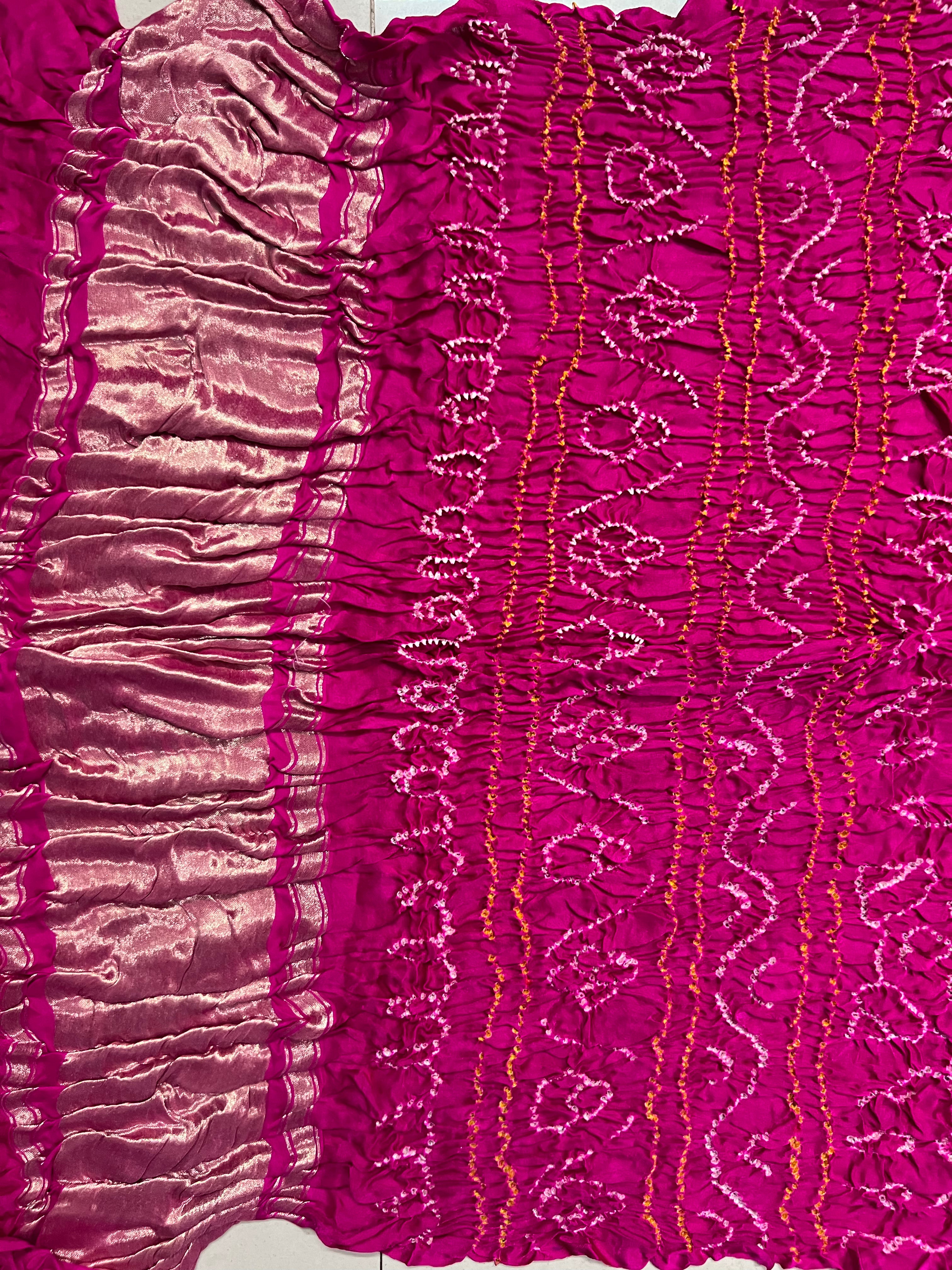 Gaji Silk Gharchola Bandhej Saree