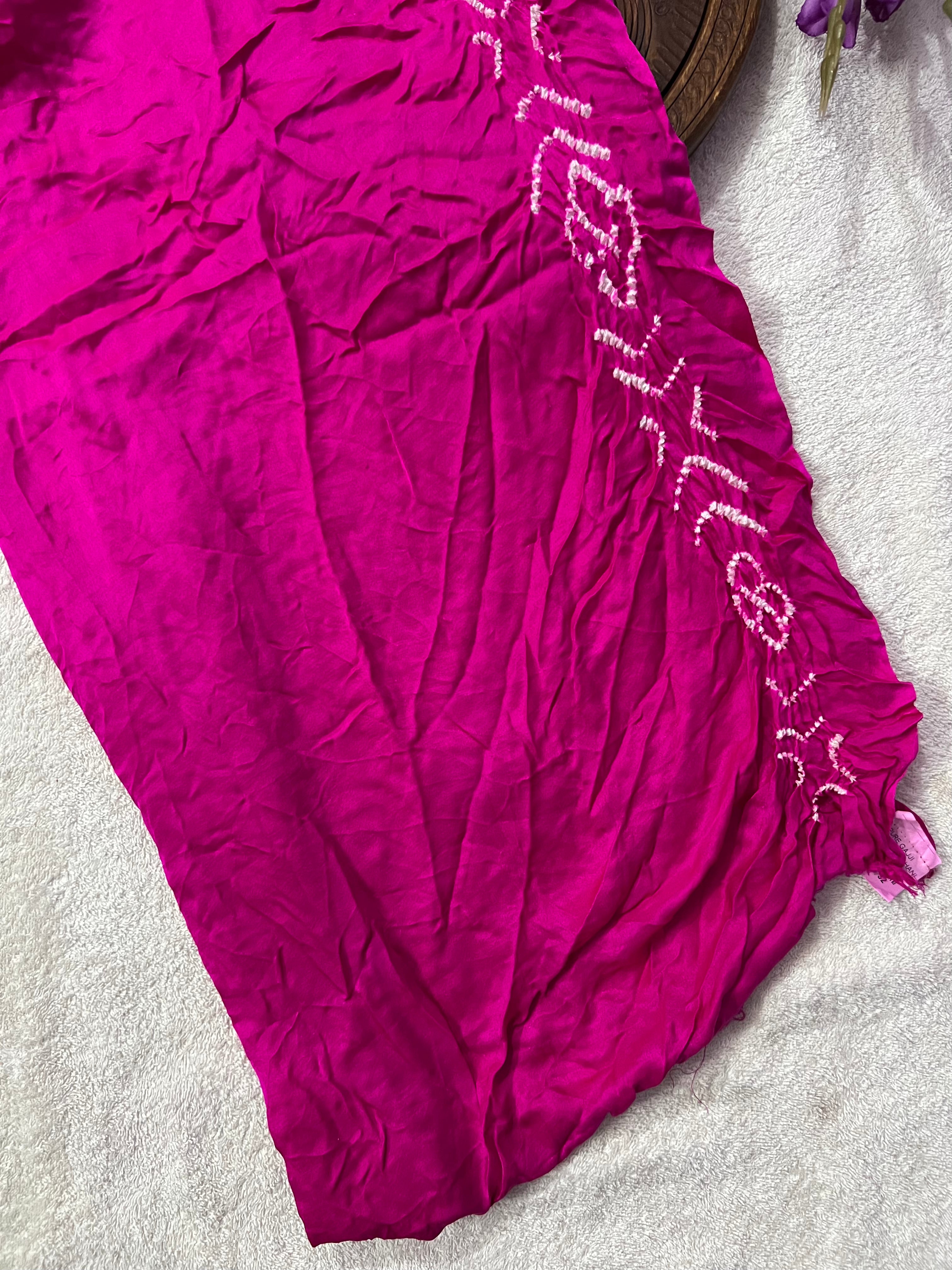 Gaji Silk Gharchola Bandhej Saree