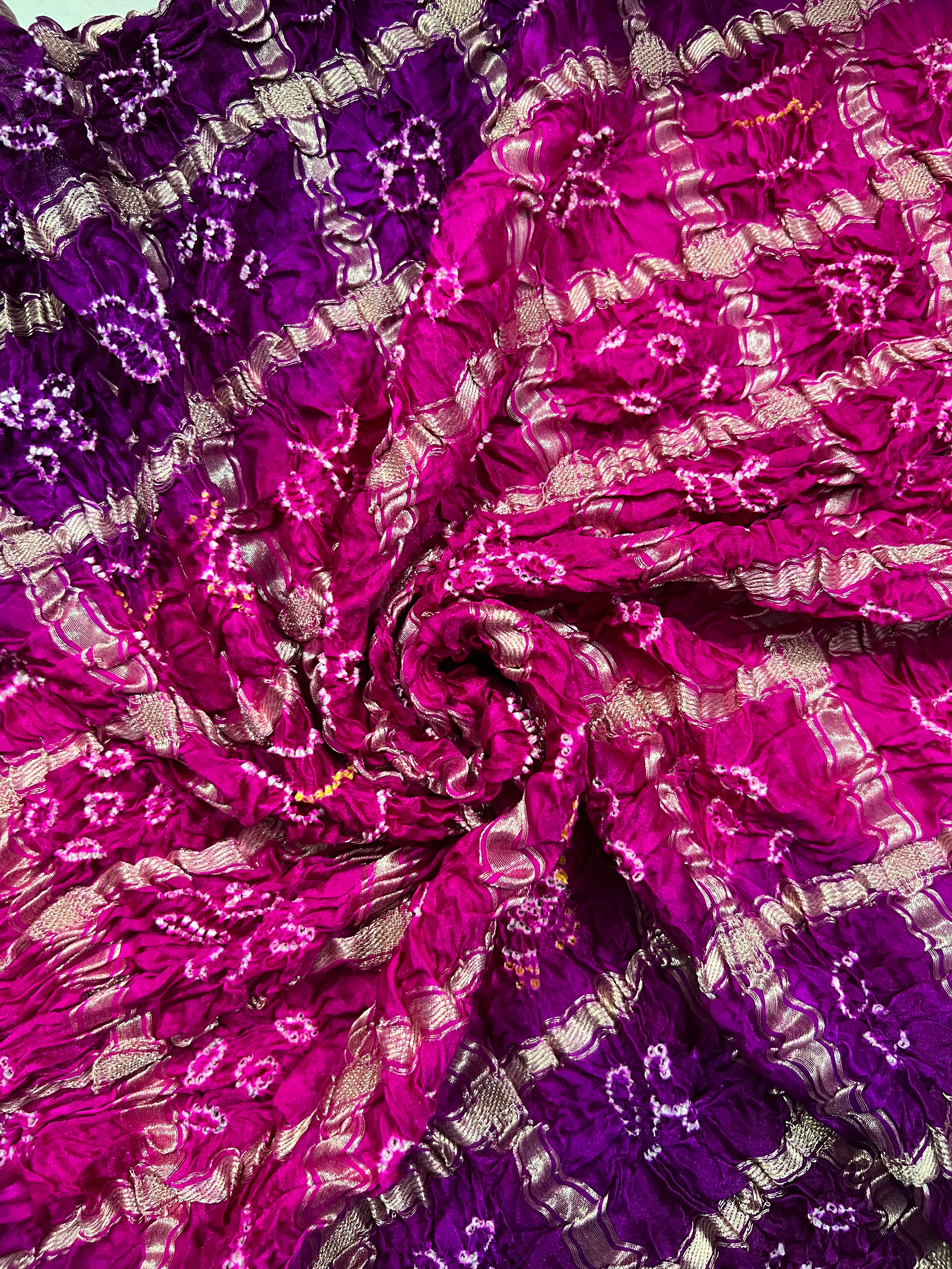 Gaji Silk Gharchola Bandhej Saree