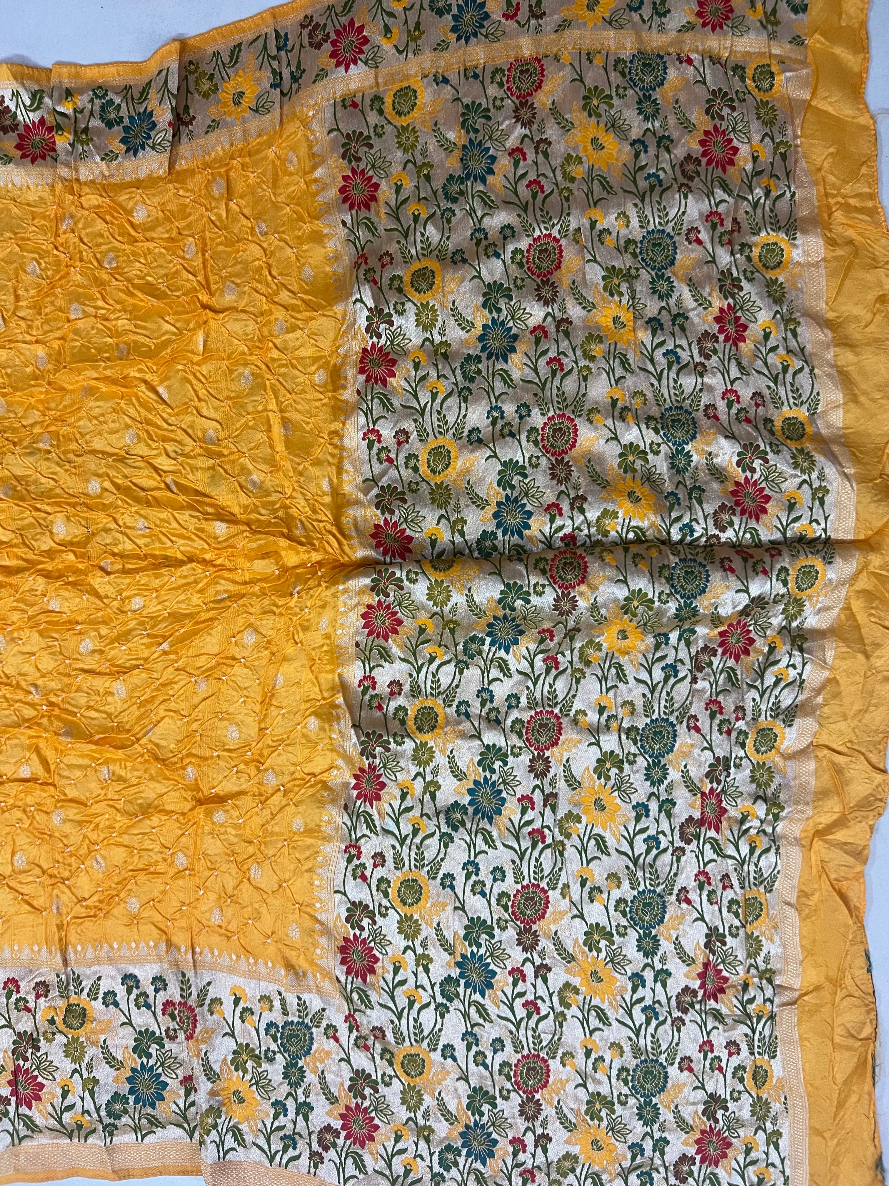 Tussar Bandhej Saree