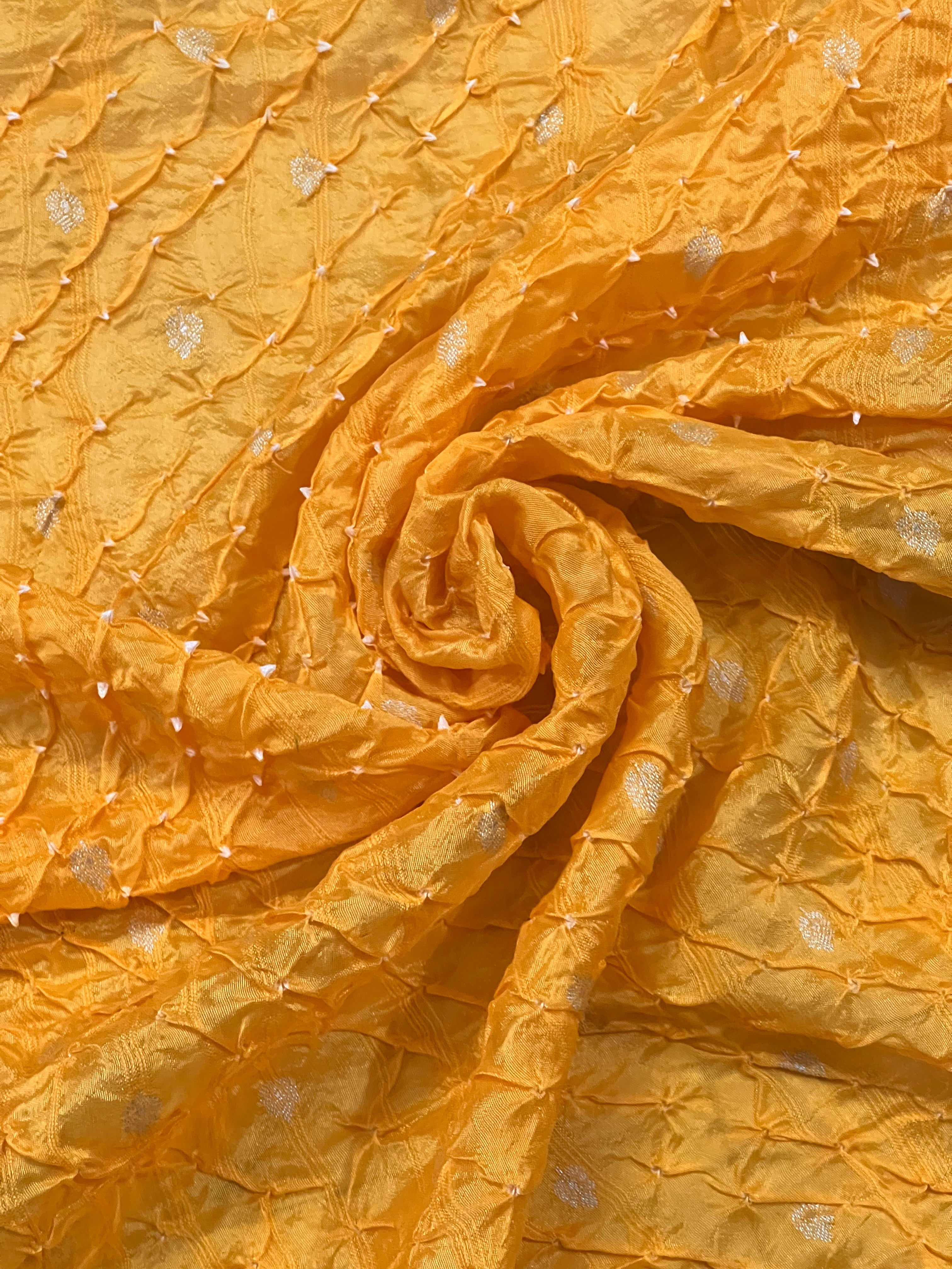Tussar Bandhej Saree Secondary image
