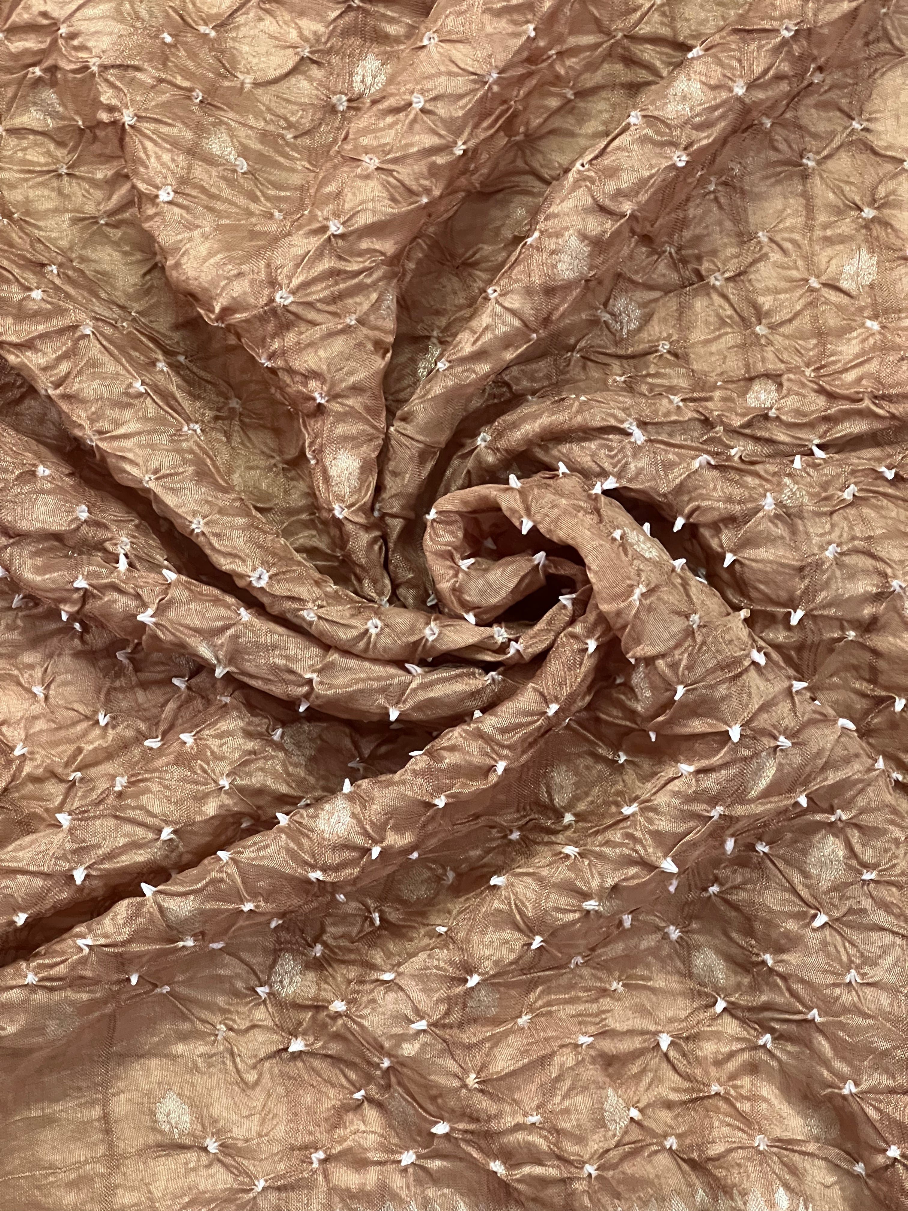 Tussar Bandhej Saree Secondary image