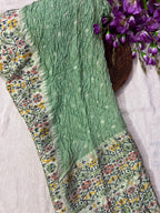 Tussar Bandhej Saree