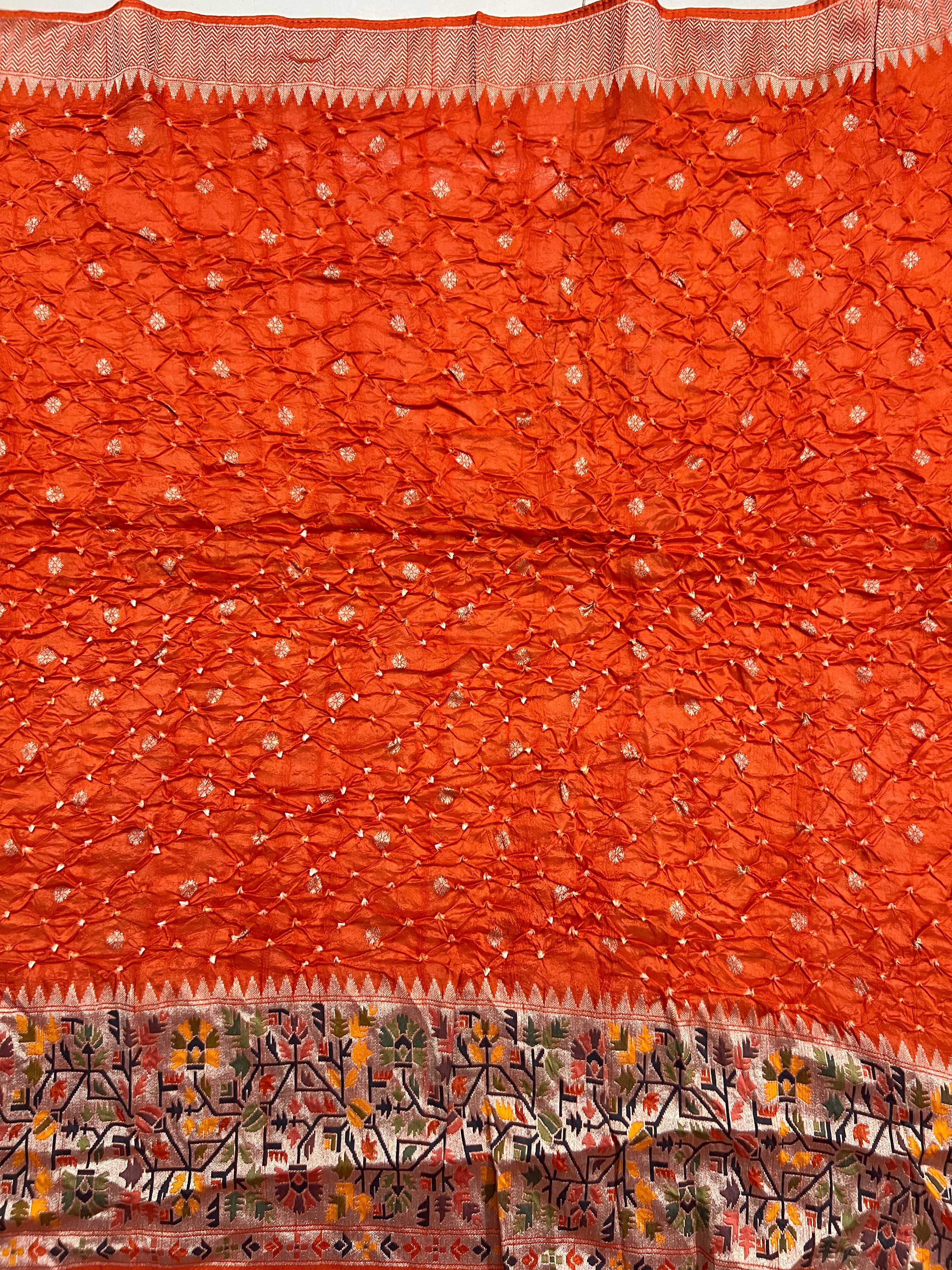 Tussar Bandhej Saree