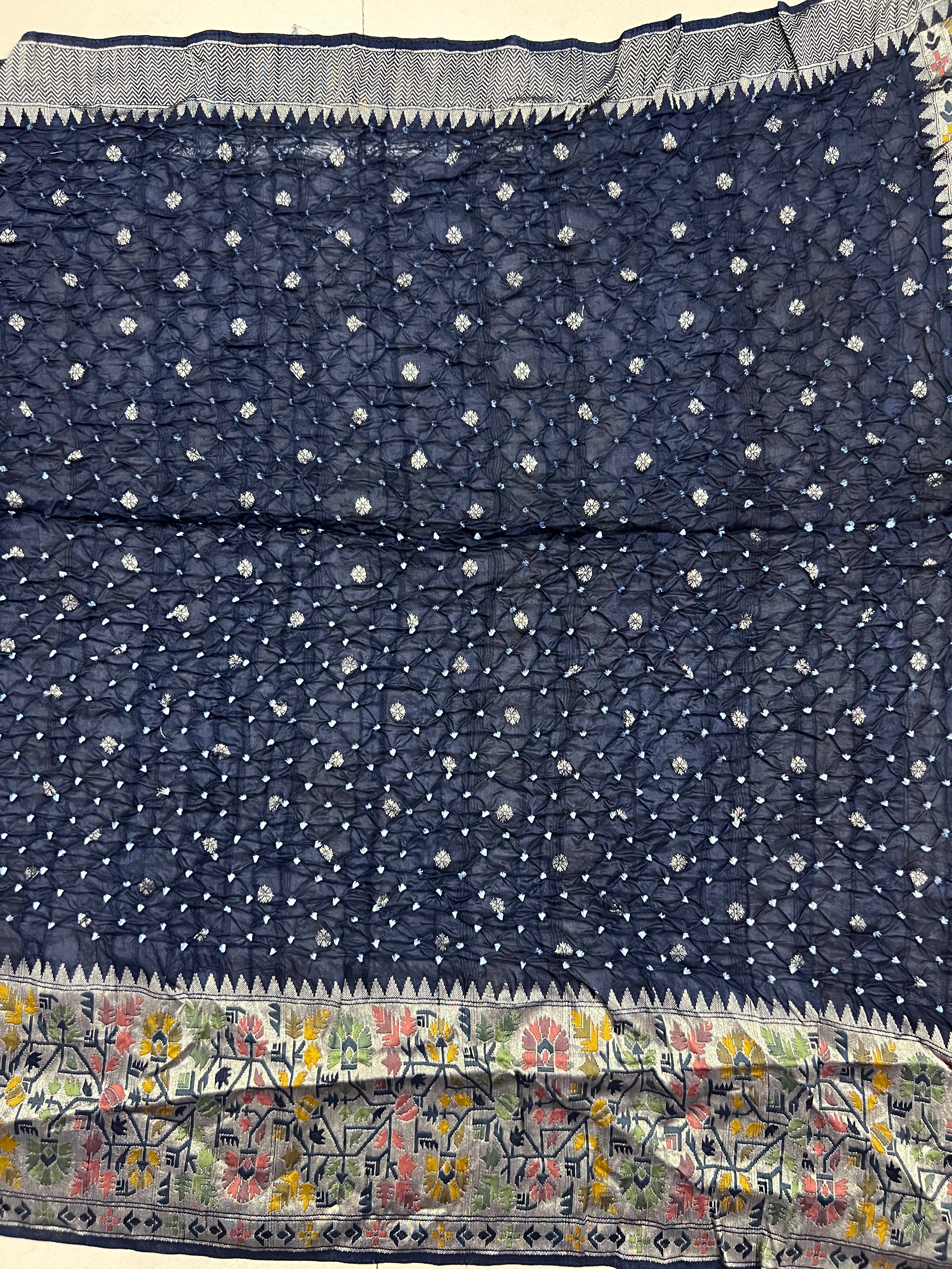 Tussar Bandhej Saree
