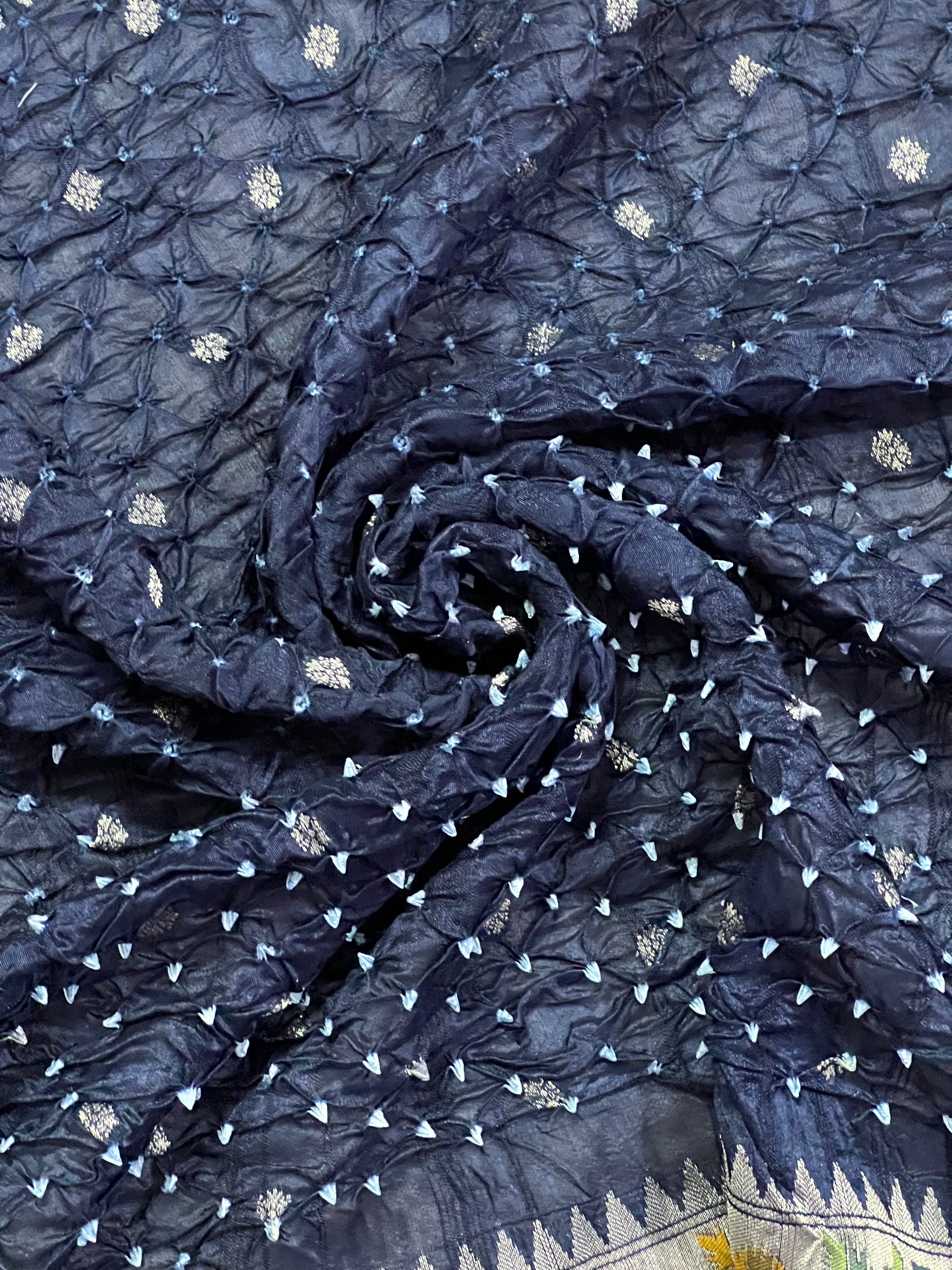 Tussar Bandhej Saree