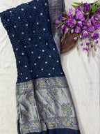 Tussar Bandhej Saree