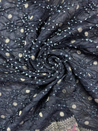 Tussar Bandhej Saree