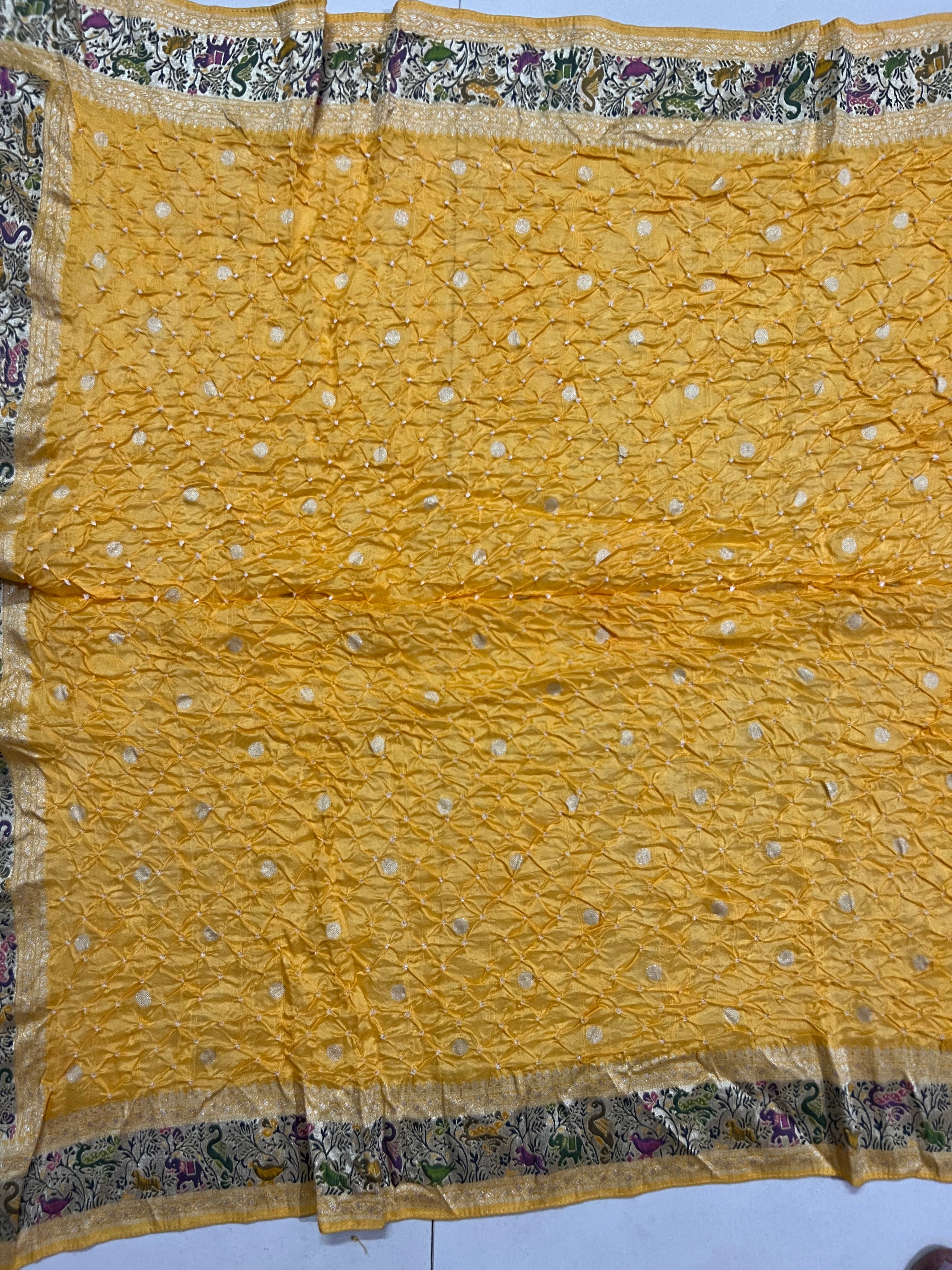 Tussar Bandhej Saree